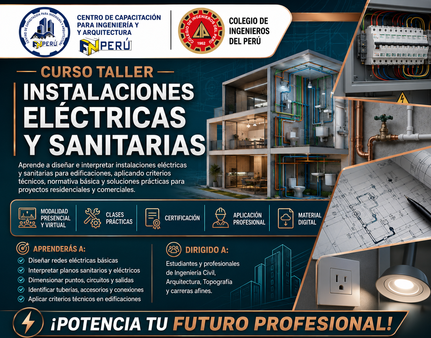 INSTALACIONES ELECTRICAS Y SANITARIAS