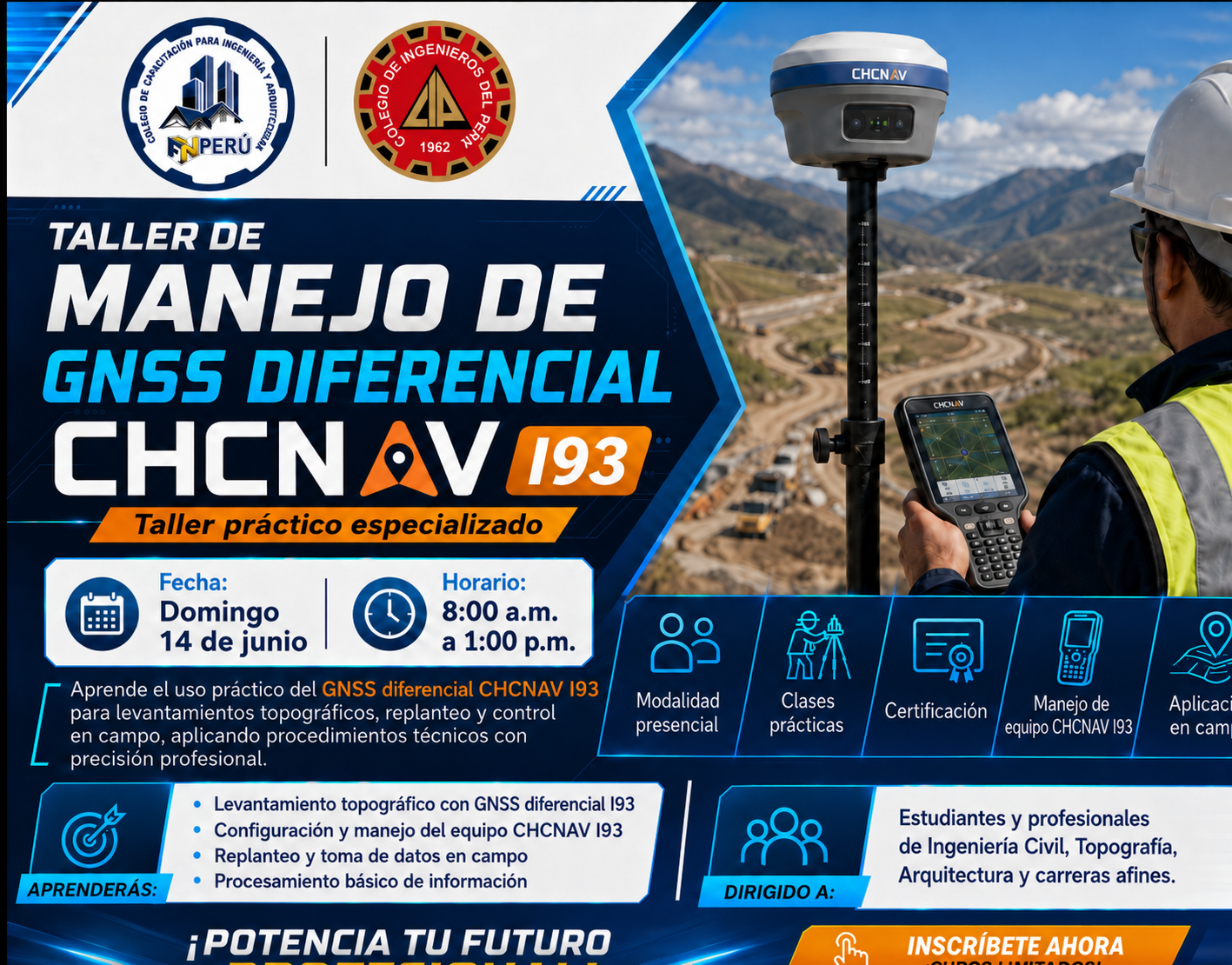 MANEJO DE GNSS DIFERENCIAL CHCNAV I93